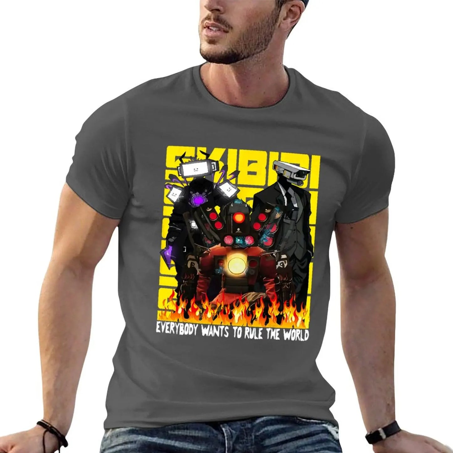 skibidi toilet tiviman t-shirt for kids