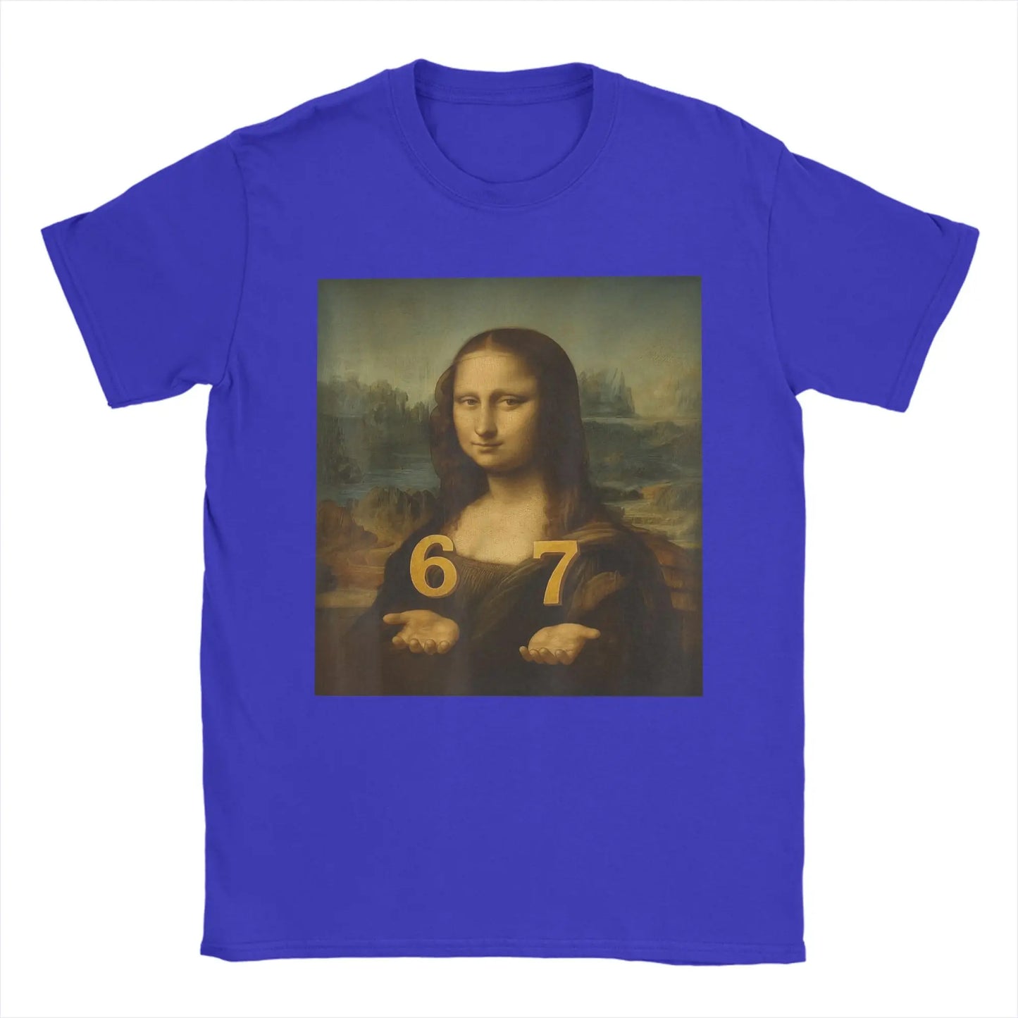 funny meme t-shirt with mona lisa design for kids