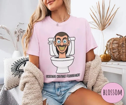 Skibidi Toilet President T-Shirt for Kids