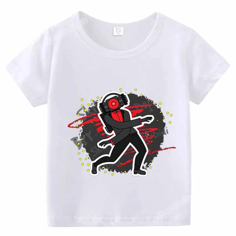 skibidi toilet graphic t-shirt for kids