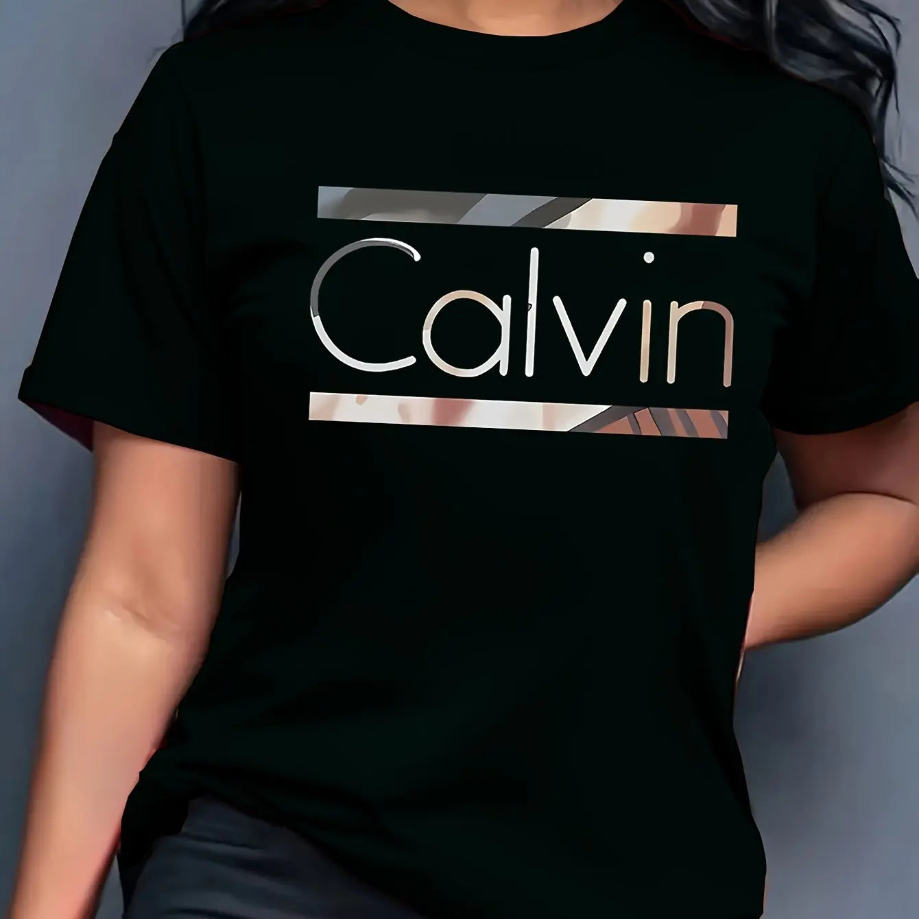 kids' casual cotton skibidi letter t-shirt