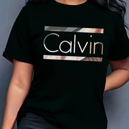 Kids' Casual Cotton Skibidi Letter T-shirt