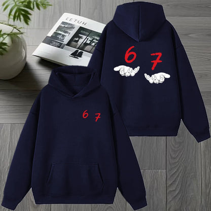 Gen Alpha Slang Print Winter Hoodie