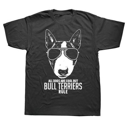 Pew Pew Bull Terrier Graphic T-Shirt for Kids