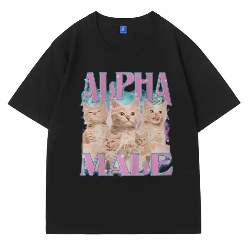 alpha male meme t-shirt for kids