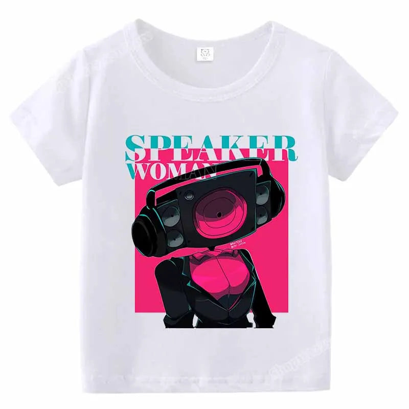 skibidi toilet graphic t-shirt for kids
