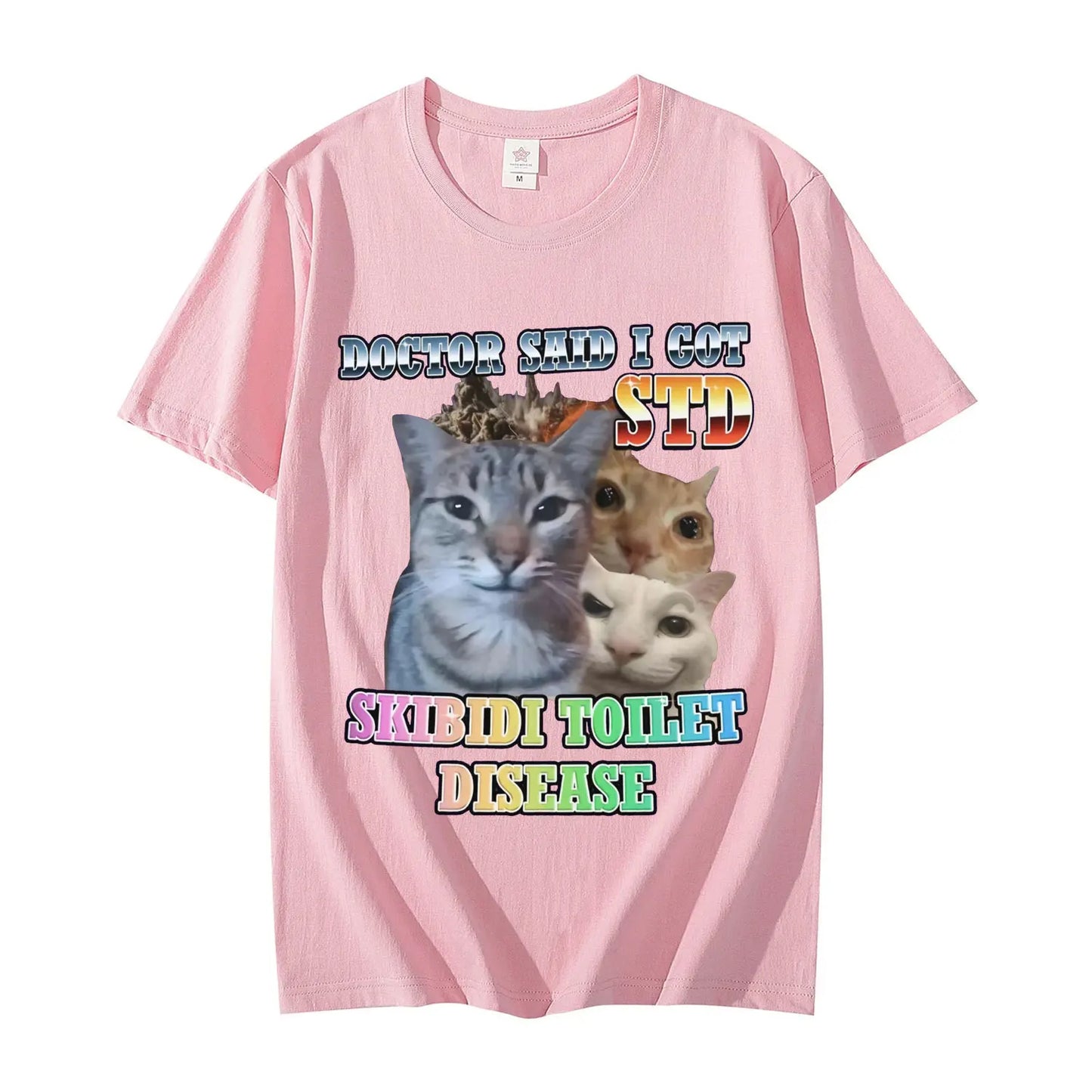 skibidi toilet meme cat t-shirt for kids