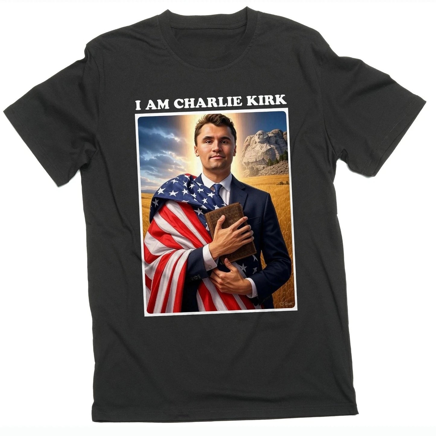 i am charlie kirk graphic t-shirt for kids