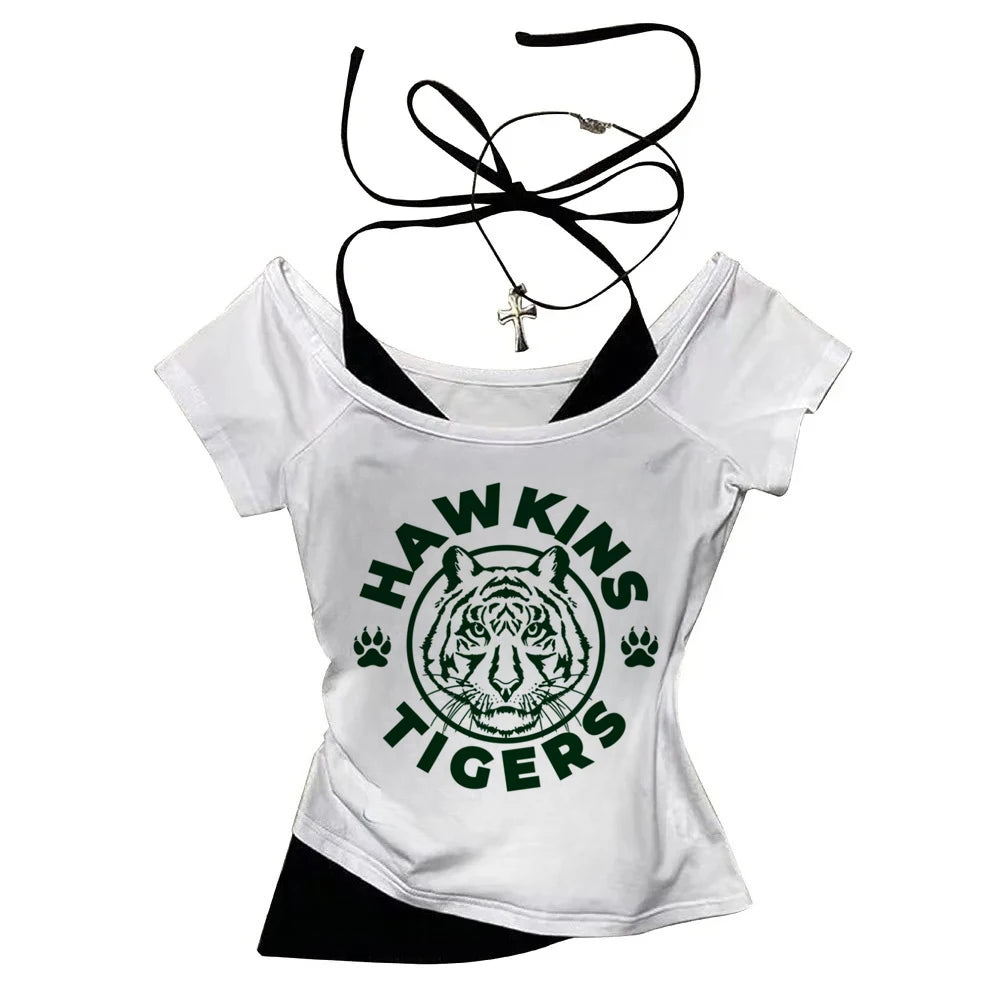 hawkins demogorgon graphic t-shirt for kids