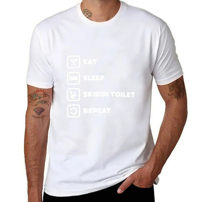 Eat Sleep Skibidi Toilet Repeat T-Shirt