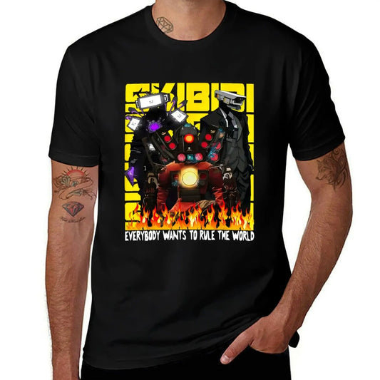 Skibidi Meme Graphic T-Shirt for Kids