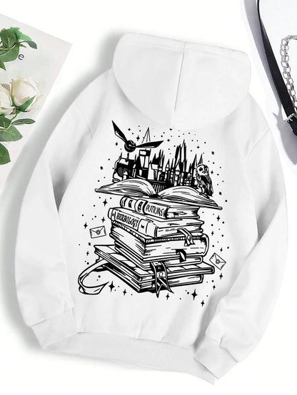 Funny Book Graphic Hoodie for Kids