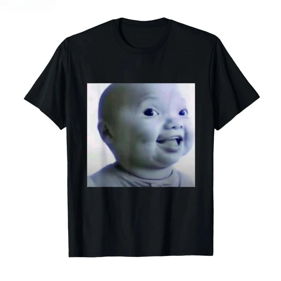 funny ai baby t-shirt with laughing emoji