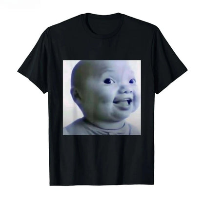 Funny AI Baby T-shirt with Laughing Emoji