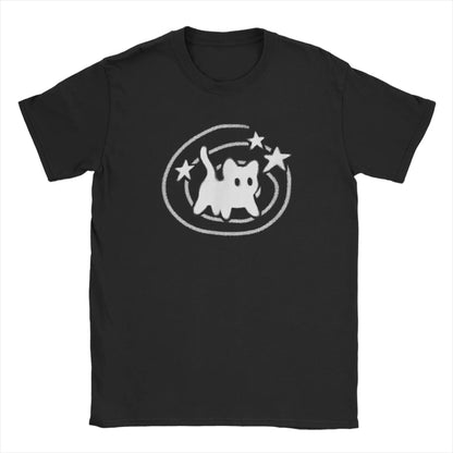 90s Style T-shirt with Horror Cat Design