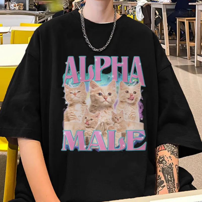 alpha male meme t-shirt for kids