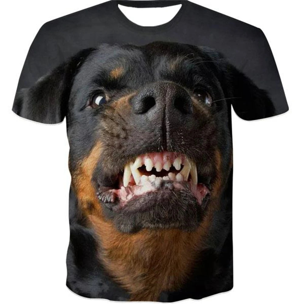 animal face graphic t-shirts for kids
