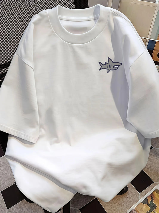 White Shark Graphic T-Shirt for Kids