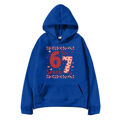 Six Seven Valentine's Day Hoodie for Kids