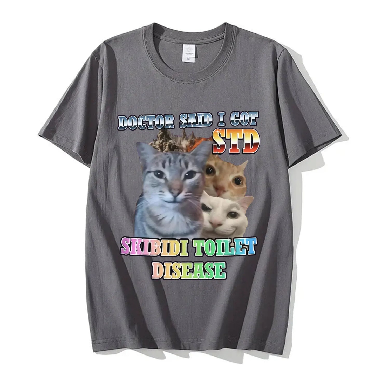 skibidi toilet meme cat t-shirt for kids