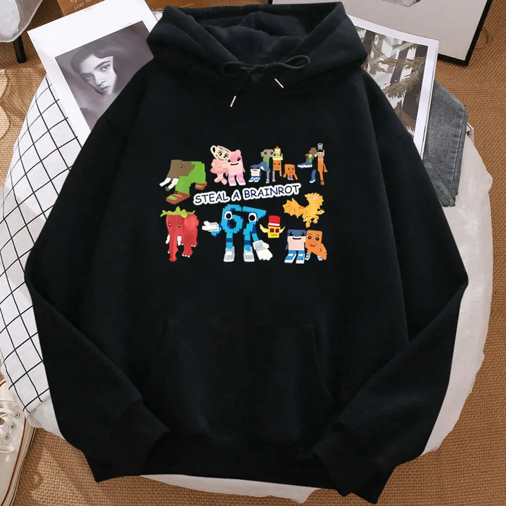 six seven cartoon hoodie for kids