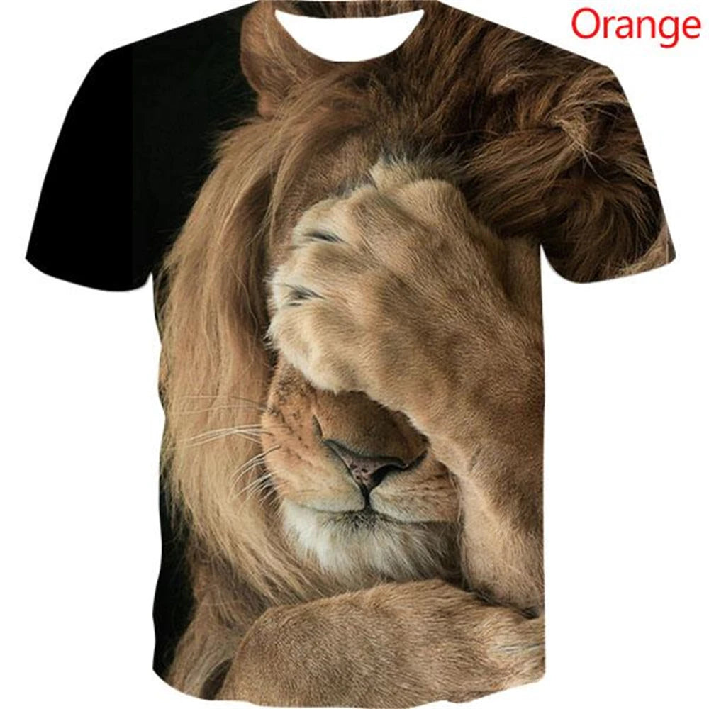animal face graphic t-shirts for kids