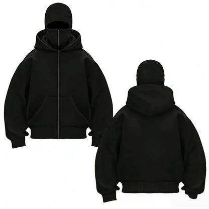 Double Layered Pullover Hoodie with Fun Graphic Design