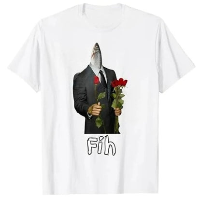 Funny Fih Meme T-Shirt for Kids