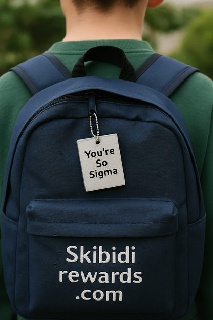 You're So Sigma Keychain - Bold Motivational Accessory